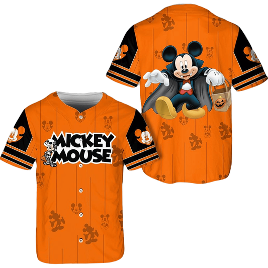 MM Baseball Jersey Halloween Dracula MM Jersey Shirt Orange Unisex Adult New Release