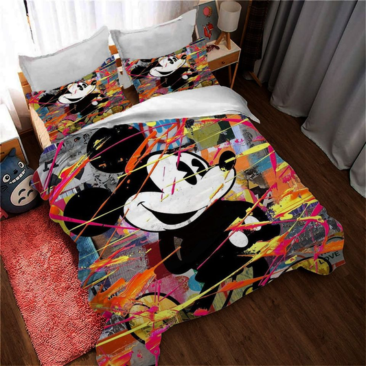 MM Bedding Set DN MM Painting Grunge Pattern Duvet Covers Colorful Unique Gift