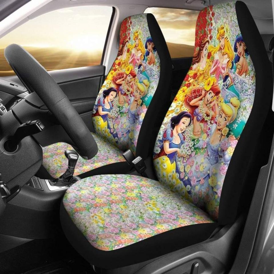 DN Car Seat Covers All DN Beautiful Princesses And Flowers Seat Covers Colorful