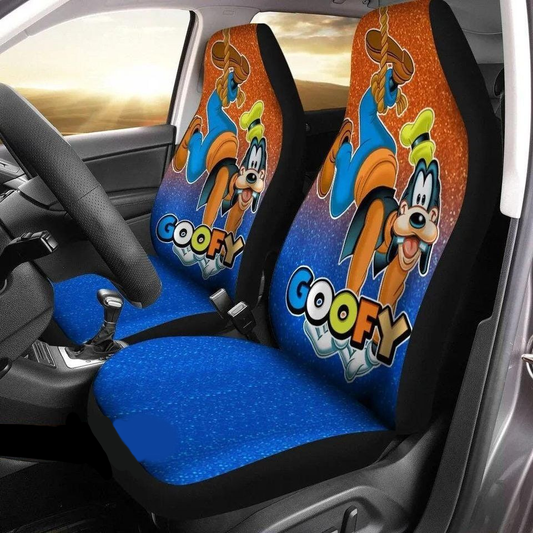 Goofy Car Seat Covers DN Goody Dangling In A Rope Seat Covers Blue Orange