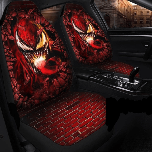 Venom Car Seat Covers Venom Breaking The Wall Seat Covers Red