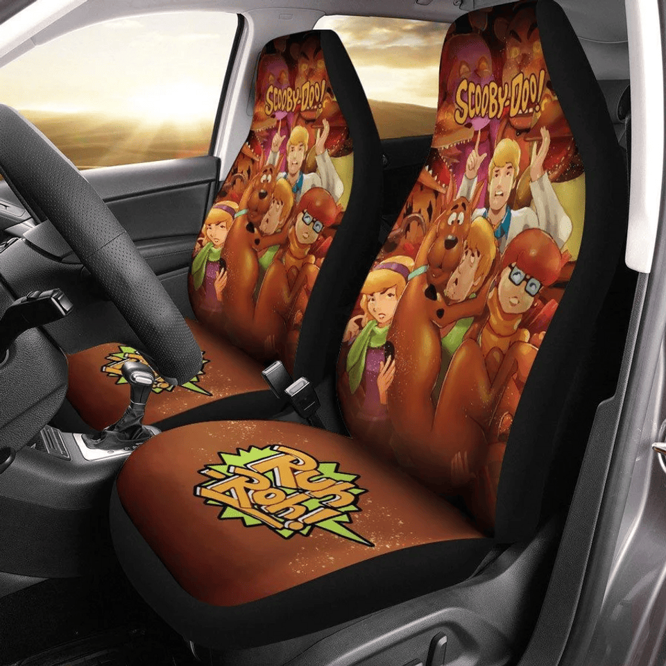 Scooby Doo Car Seat Covers Scooby Doo Team Run Roh Seat Covers Orange