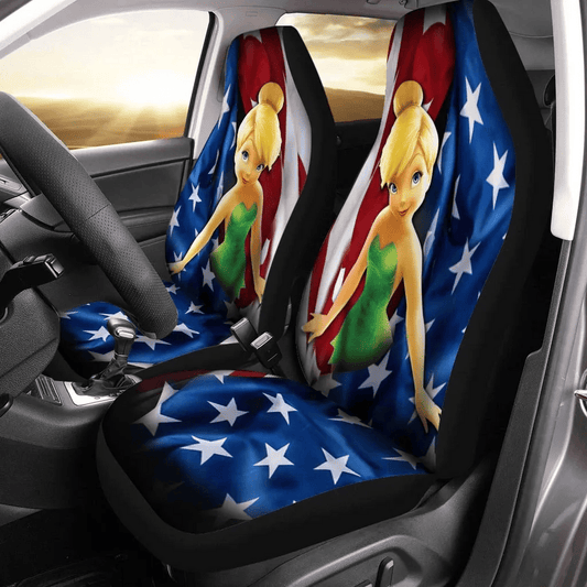 Tinker Bell Car Seat Covers Tinker Bell Cracks American Flag Seat Covers Colorful