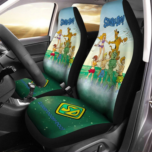 Scooby Doo Car Seat Covers Scooby Doo Team Surfing Seat Covers Green