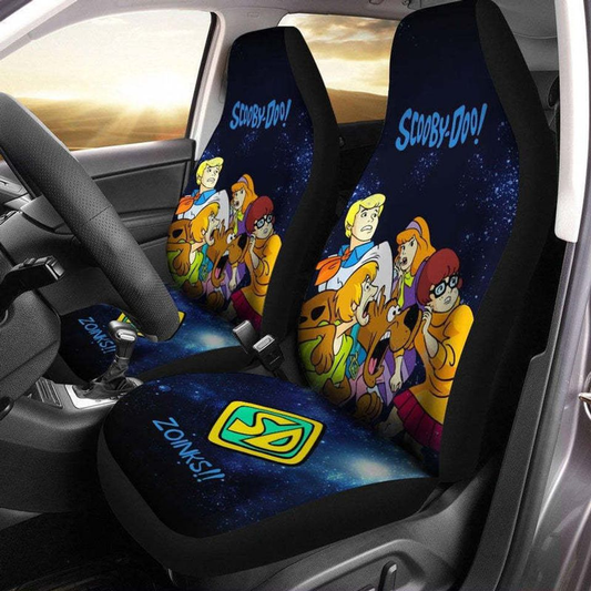 Scooby Doo Car Seat Covers Scooby Doo Team Graphic Galaxy Seat Covers Blue