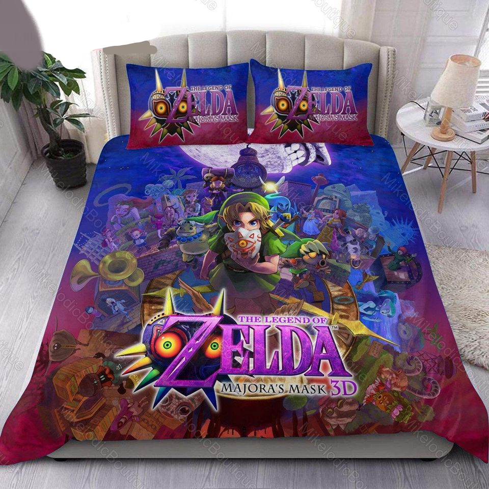 The Legend Of Zelda Bedding Set The Legend Of Zelda Majora's Mask Poster Duvet Covers Colorful Unique Gift