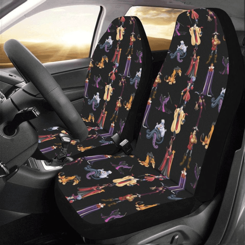 DN Car Seat Covers All DN Villain Characters Pattern Seat Covers Black