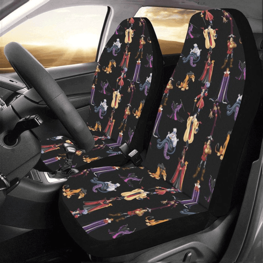 DN Car Seat Covers All DN Villain Characters Pattern Seat Covers Black