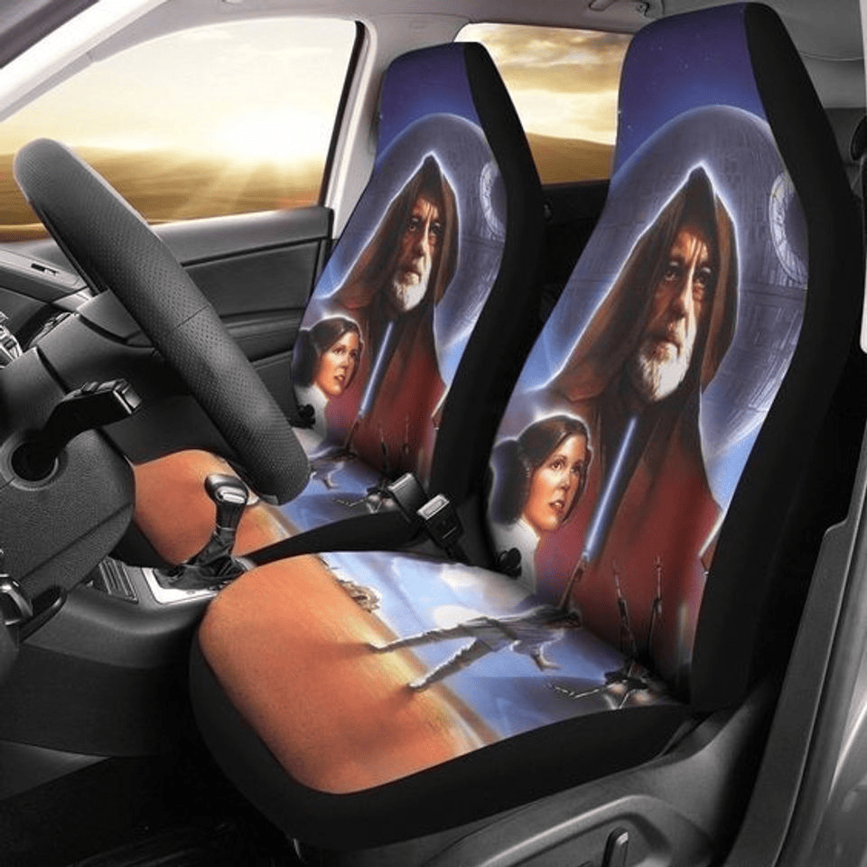 SW Car Seat Covers Lightsaber Star Wars 1977 Seat Covers Colorful