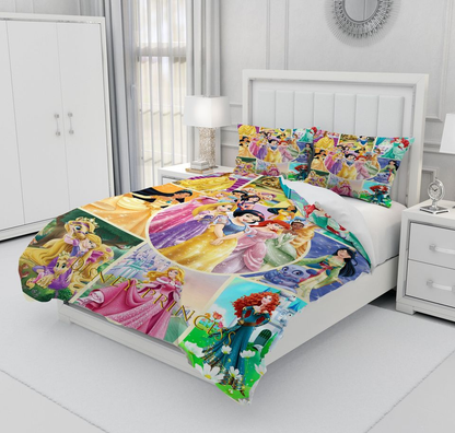 DN Bedding Set All DN Princesses Graphic Duvet Covers Colorful Unique Gift