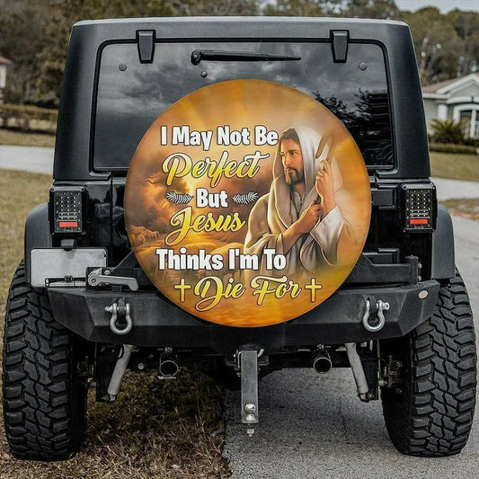 Jesus Spare Tire Cover Jesus Thinks I'm To Die For Tire Covers Yellow