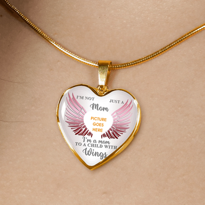Personalized Memorial Heart Necklace I'm Not Just A Mom For Child Custom Memorial Gift M37