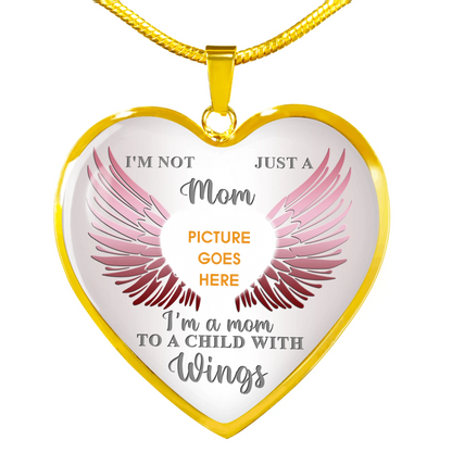 Personalized Memorial Heart Necklace I'm Not Just A Mom For Child Custom Memorial Gift M37