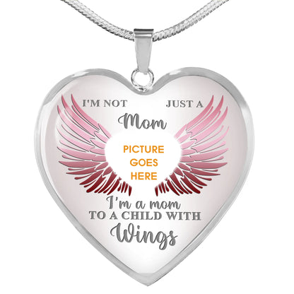 Personalized Memorial Heart Necklace I'm Not Just A Mom For Child Custom Memorial Gift M37