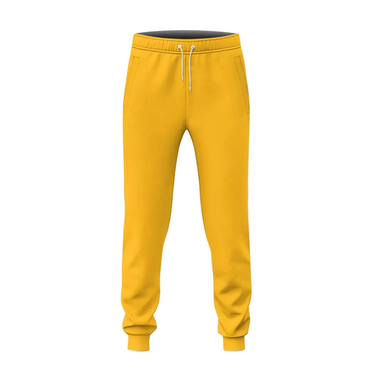 Super Mario Costume Pants Game Character Bowser Costume Jogger Yellow Unisex Adults