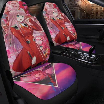 Zero Two Darling In The Franxx Anime Car Seat Covers