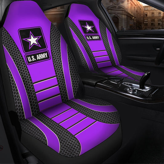 US ARMY Purple Car Seat Covers