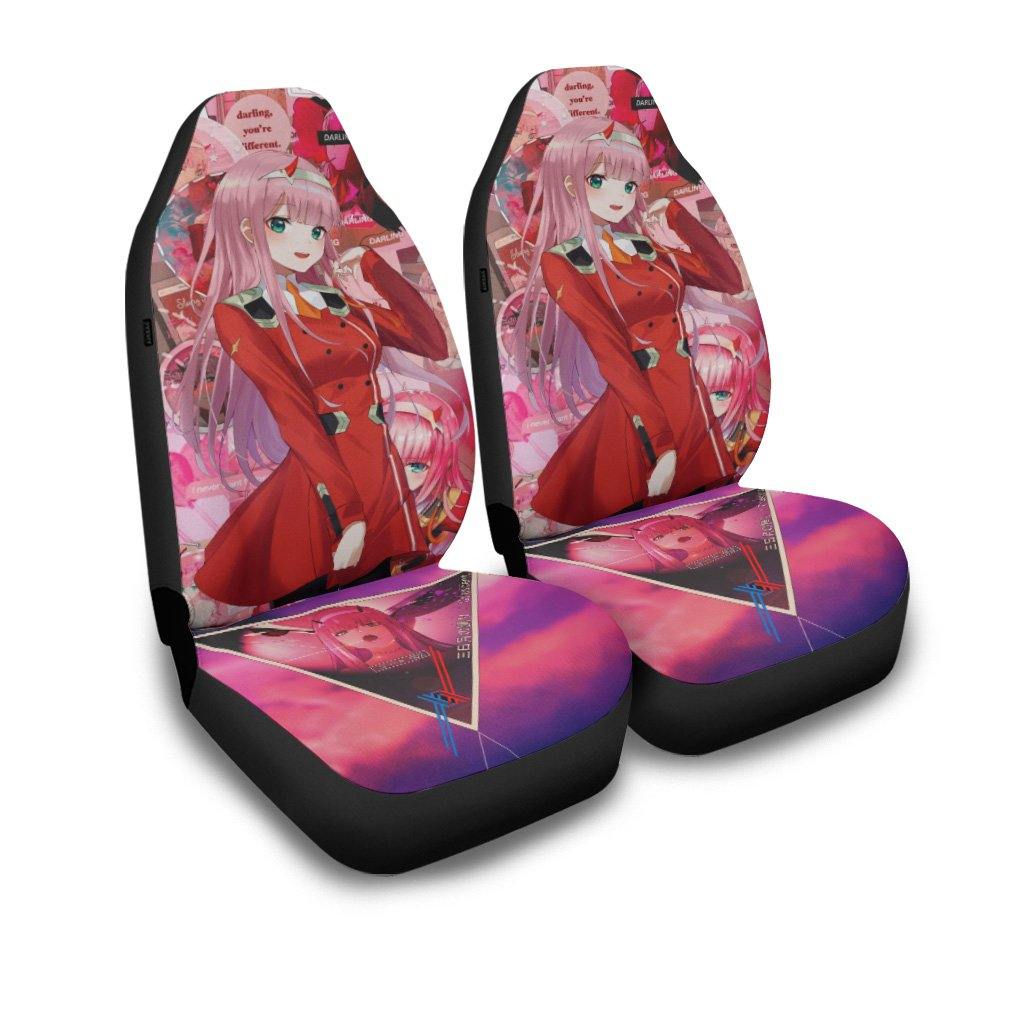 Zero Two Darling In The Franxx Anime Car Seat Covers