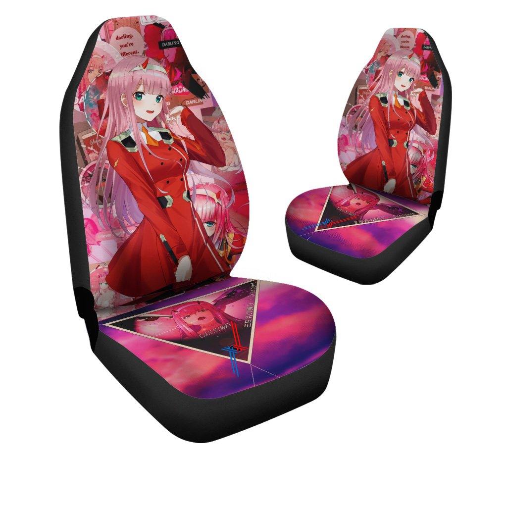 Zero Two Darling In The Franxx Anime Car Seat Covers