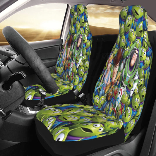 Toy Story Car Seat Covers DN Woody Buzz Bo Peep Alien Pattern Seat Covers Colorful