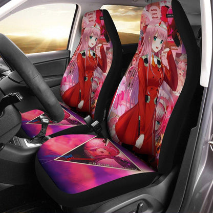 Zero Two Darling In The Franxx Anime Car Seat Covers