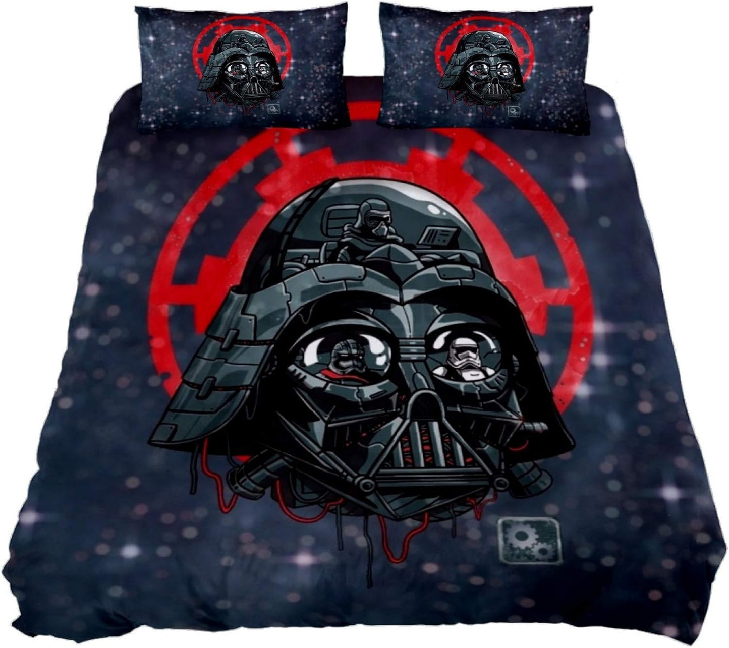 SW Bedding Set SW Darth Vader Ship Art Duvet Covers Black Unique Gift