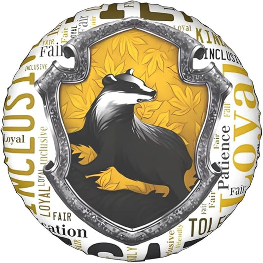 HP Spare Tire Cover Hufflepuff House Loyal Patience Tire Covers White Yellow