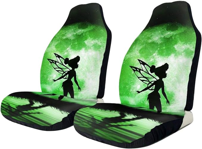 Tinker Bell Car Seat Covers Tinker Bell Silhouette Under The Moonlight Seat Covers Green