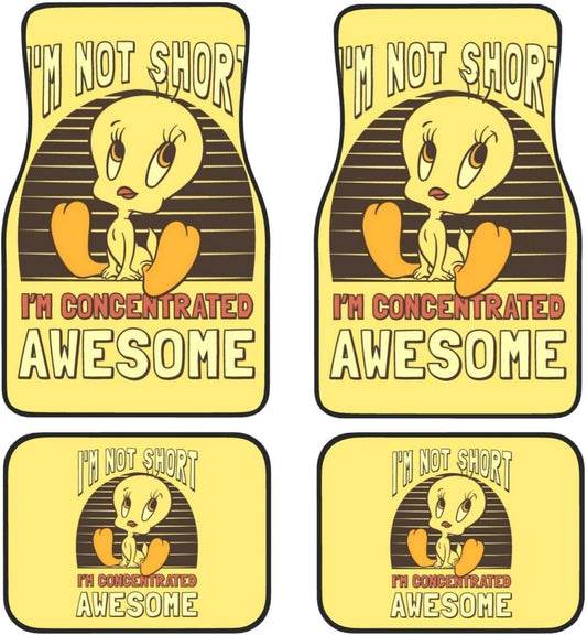 Looney Tunes Car Floor Mats I'm Not Short I'm Concentrated Awesome Car Mats