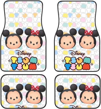 DN Car Mats Chibi MM And Minnie Tsum Tsum Car Floor Mats Colorful