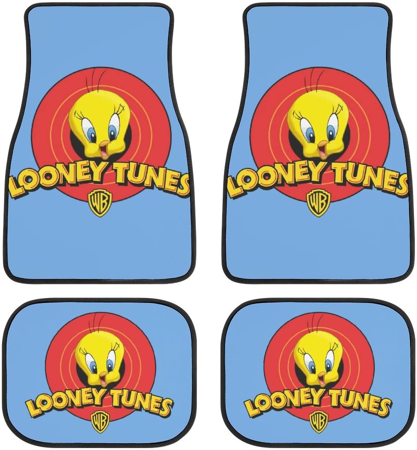 Looney Tunes Car Floor Mats Looney Tunes Cute Tweety Face Banner Car Mats