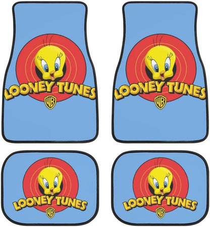Looney Tunes Car Floor Mats Looney Tunes Cute Tweety Face Banner Car Mats