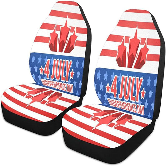 4th Of July Car Seat Covers Fourth Of July Independence Day Seat Covers Blue Red