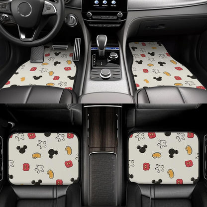 MM Car Mats DN MM Clothes Items Detail Pattern Car Floor Mats Colorful