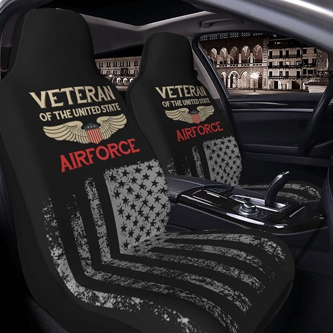 Veteran Car Seat Covers Veteran of The United States Us Air Force Seat Covers Black