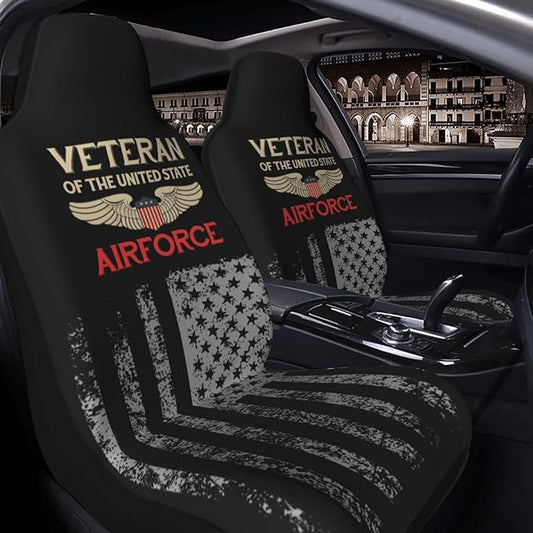 Veteran Car Seat Covers Veteran of The United States Us Air Force Seat Covers Black