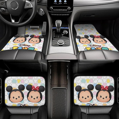 DN Car Mats Chibi MM And Minnie Tsum Tsum Car Floor Mats Colorful