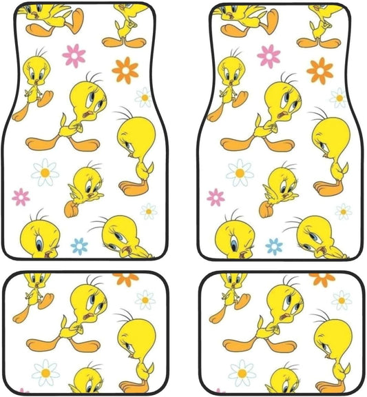 Looney Tunes Car Floor Mats Looney Tunes Cute Tweety Pattern Car Mats