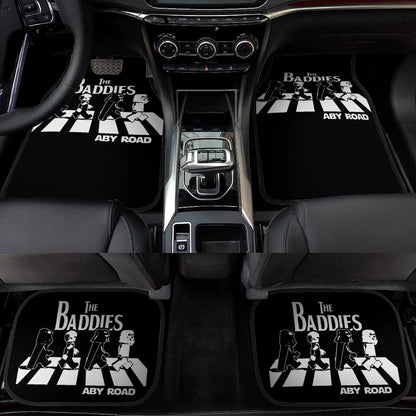 SW Car Mats SW The Baddies Aby Road Car Floor Mats Black White