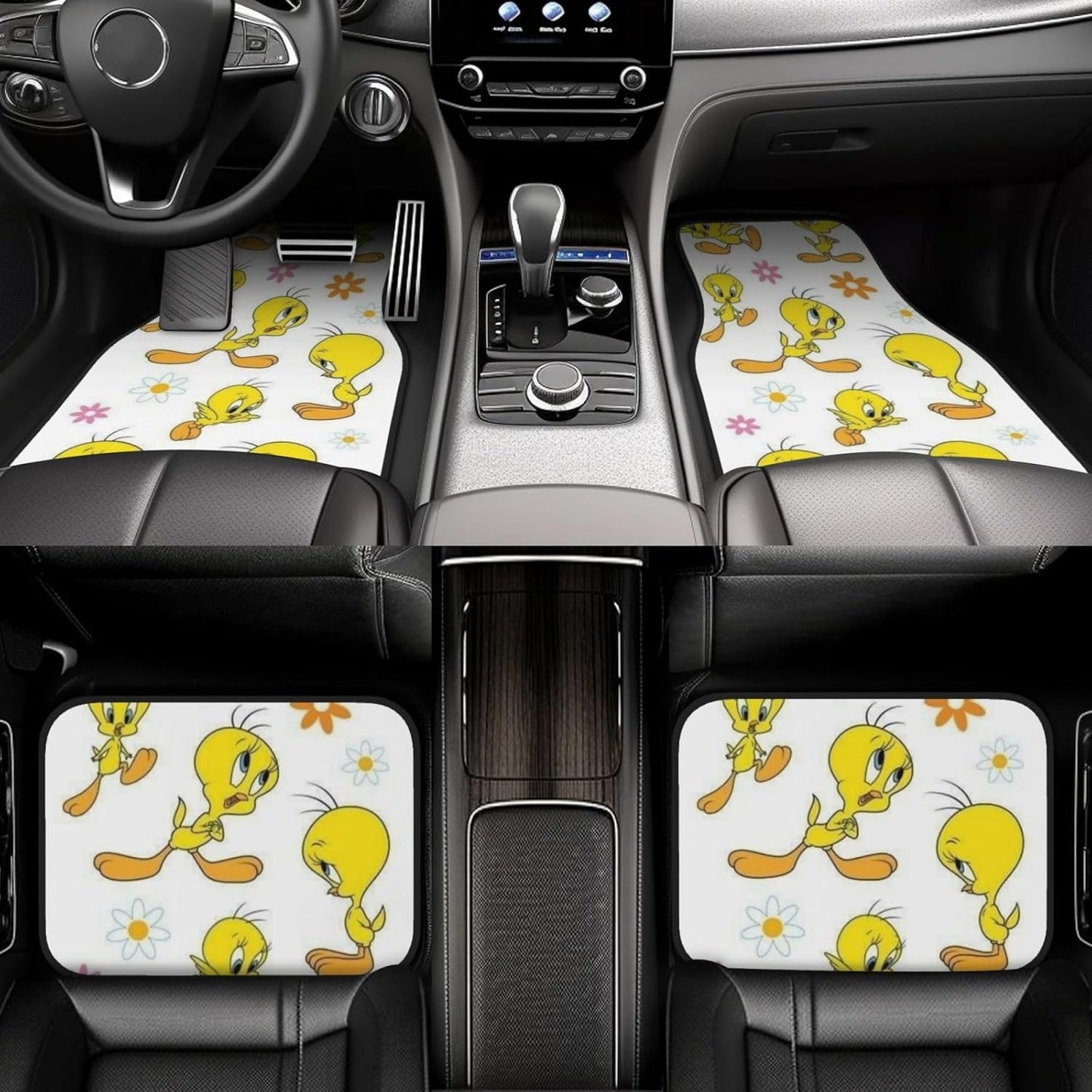 Looney Tunes Car Floor Mats Looney Tunes Cute Tweety Pattern Car Mats