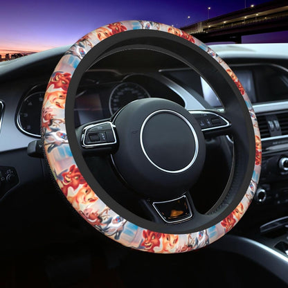 LK Steering Wheel Cover The LK Part 2 Movie Poster Pattern Driving Wheel Cover Colorful