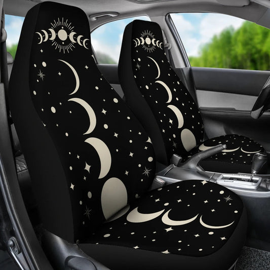 Witchy Moon Phases Car Seat Covers
