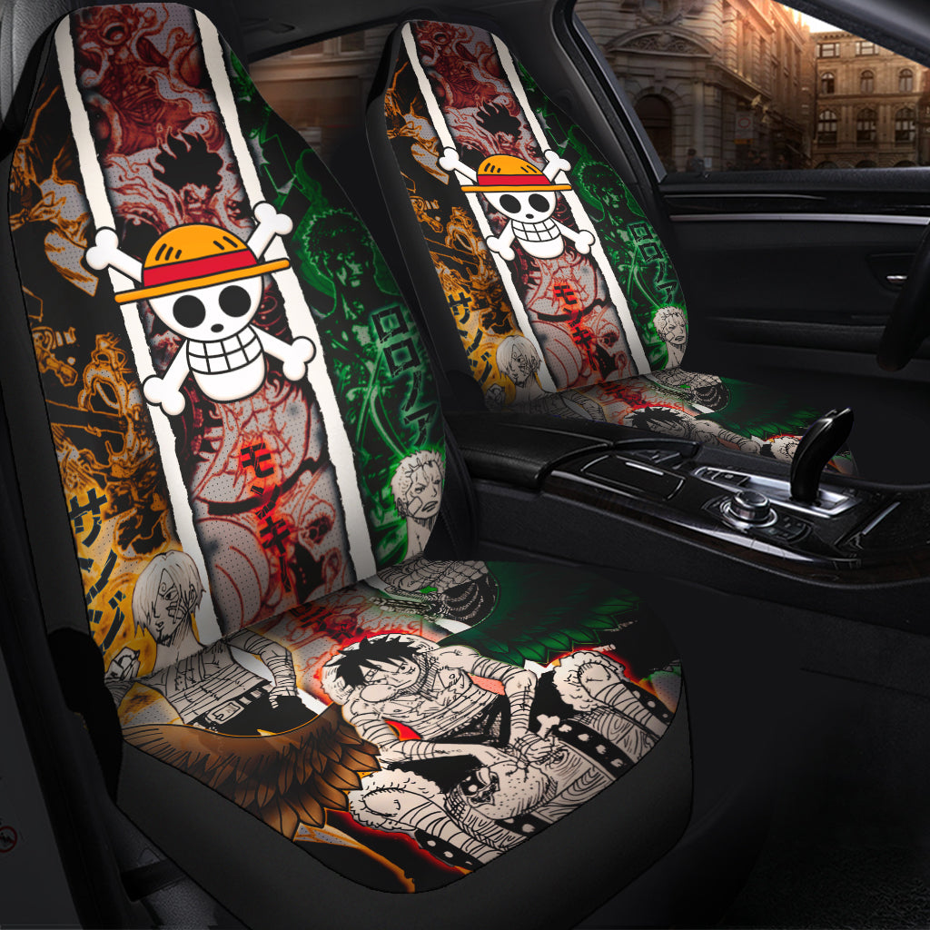 One Piece Zoro Luffy Anime Car Seat Covers