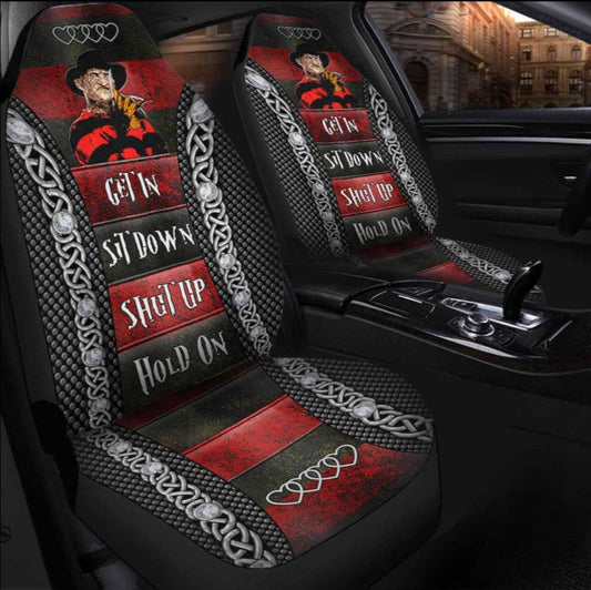 Freddy Krueger Sweet Dreams Get In Sit Down Shut Up Hold On Car Seat Cover