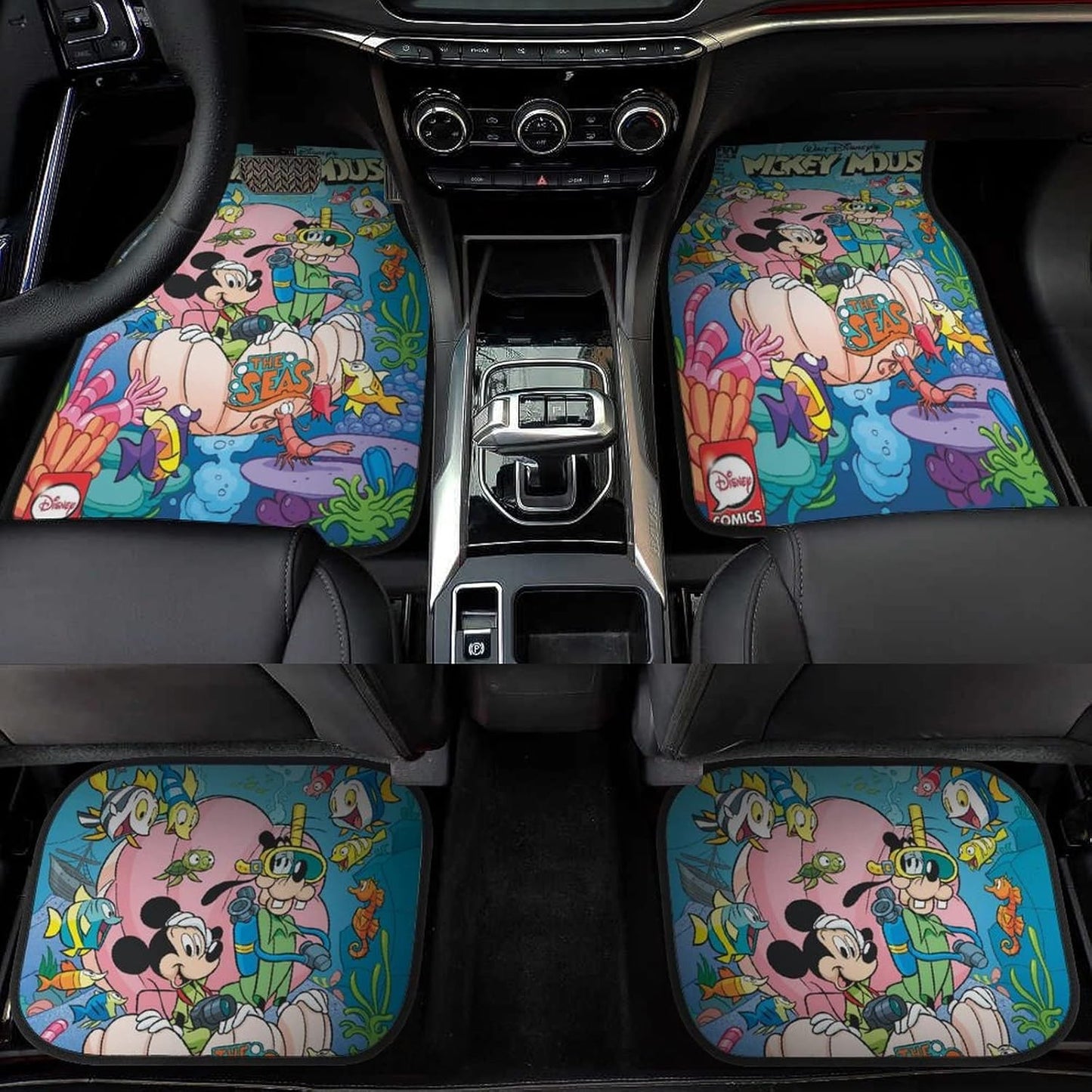 DN Car Mats MM Goofy Under The Sea Car Floor Mats Colorful