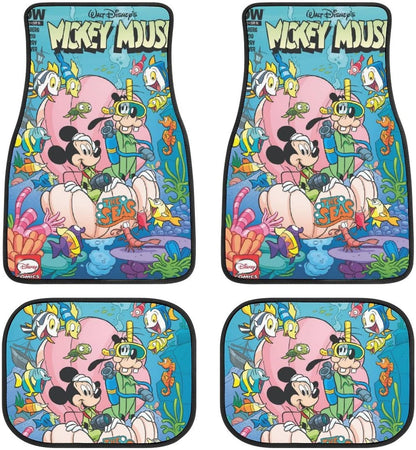 DN Car Mats MM Goofy Under The Sea Car Floor Mats Colorful