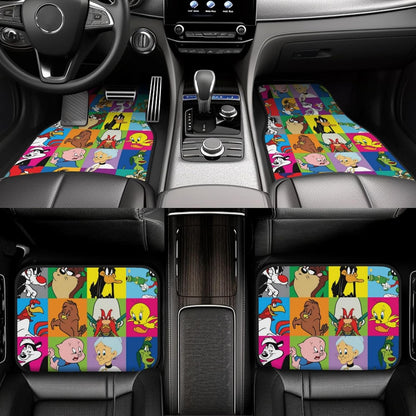 Looney Tunes Car Floor Mats Looney Tunes All Characters Pattern Car Mats