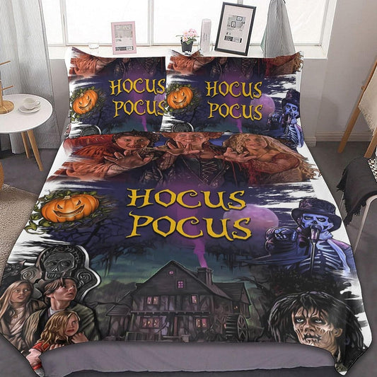 Hocus Pocus Bedding Set Hocus Pocus Characters Graphic Duvet Covers Colorful Unique Gift