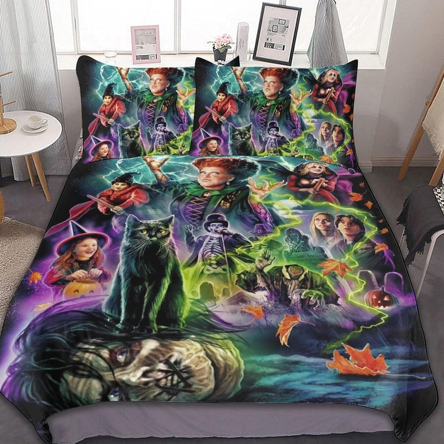 Hocus Pocus Bedding Set Hocus Pocus Characters Poster Duvet Covers Colorful Unique Gift