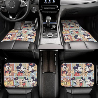 DN Car Mats MM And Minnie Playful Time Car Floor Mats Colorful